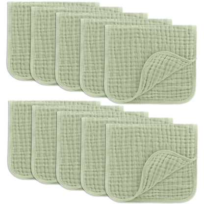 Baby Burp Cloths - 100% Muslin Cotton by Comfy Cubs