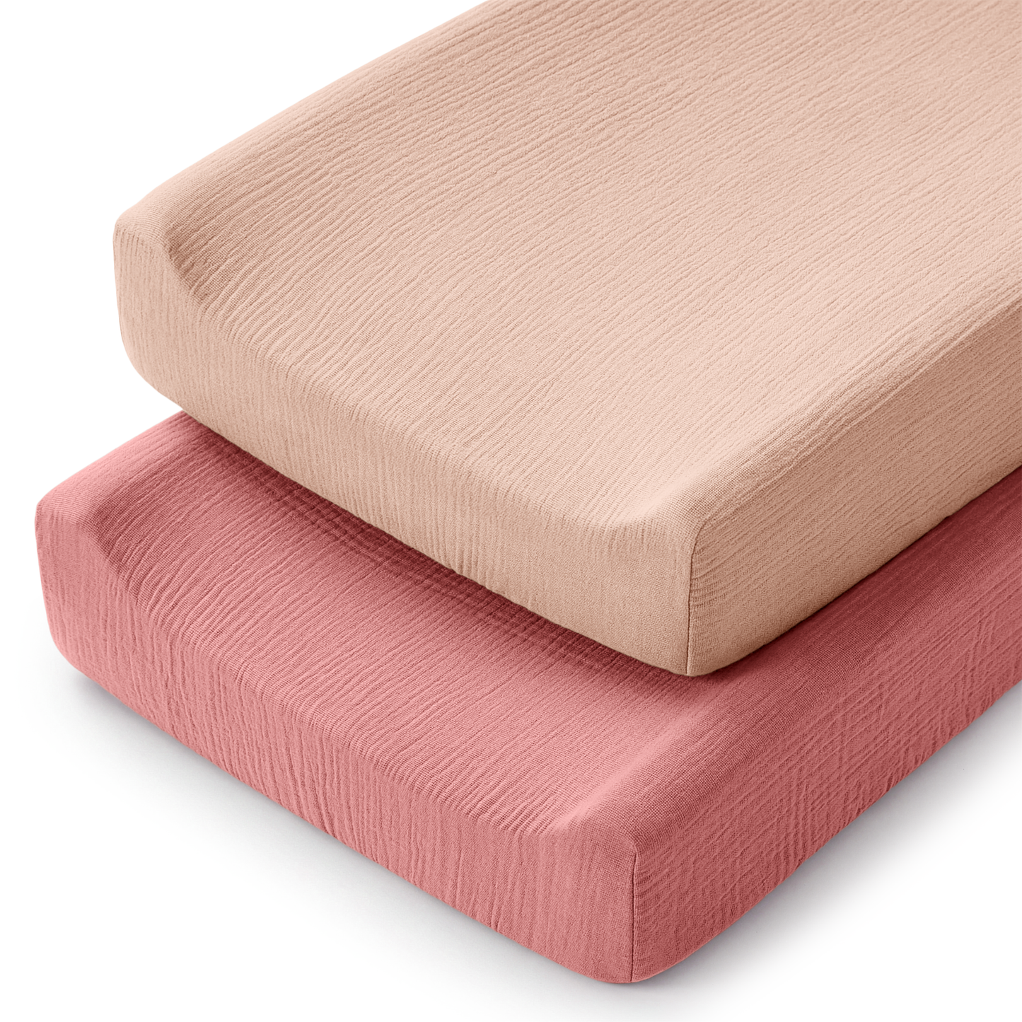 Muslin Fitted Changing Pad Cover, 2 Pack by Comfy Cubs
