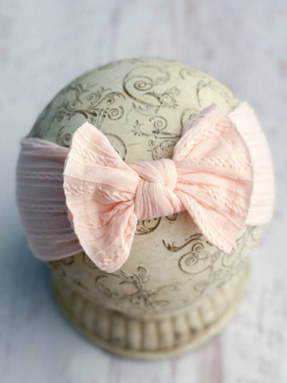 Cable Knit Bow Headbands