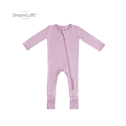 Baby Bamboo Pajamas w/ DreamCuffs™ - Dusty Rose