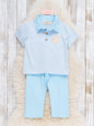 Picnic Hop Embroidered Cotton Outfit