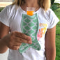 Mermaid Tail Neoprene Popsicle Holder Mint Freezie Koozie