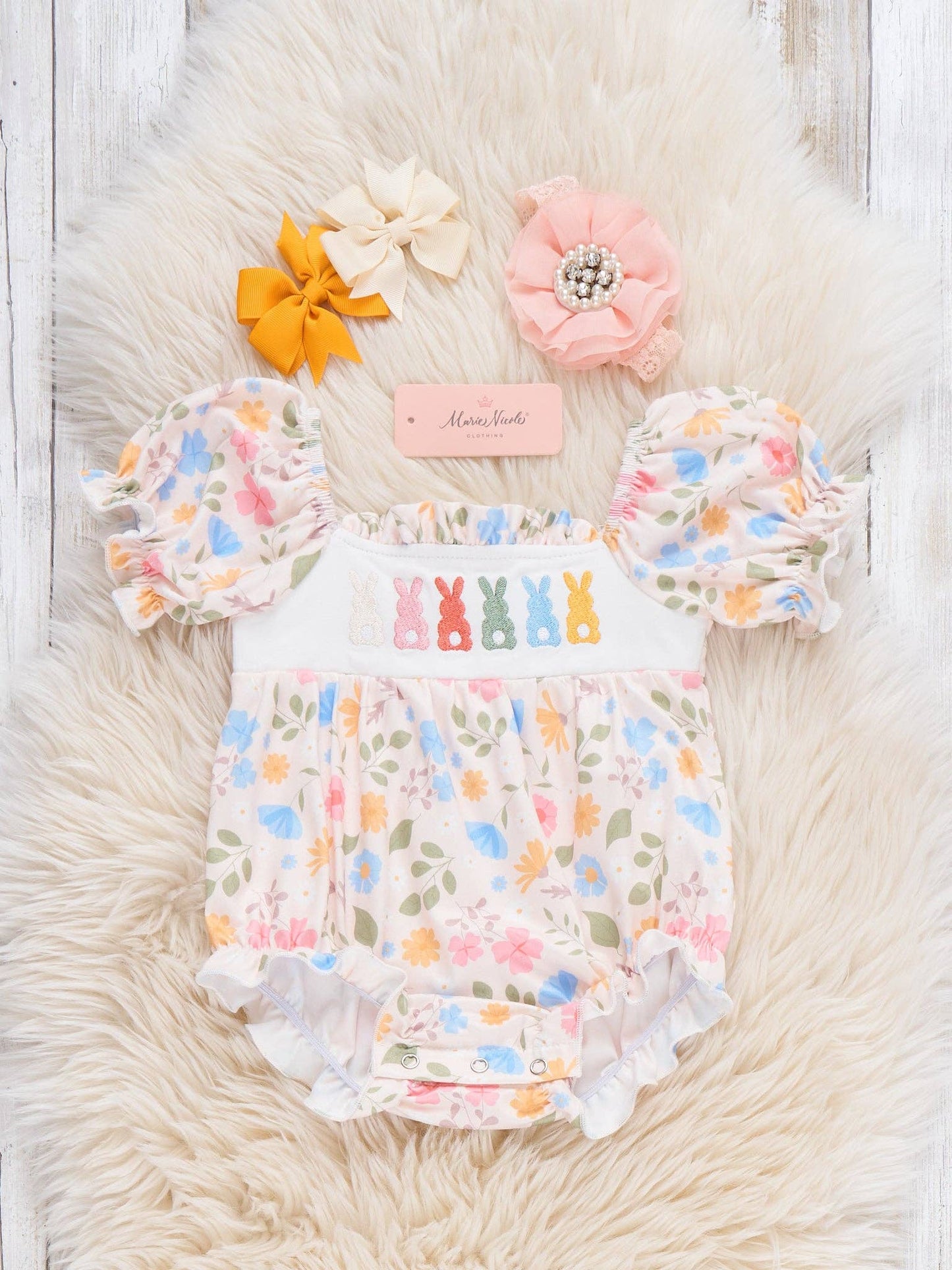 Blossom Hop Embroidered Bubble