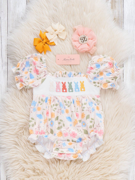 Blossom Hop Embroidered Bubble