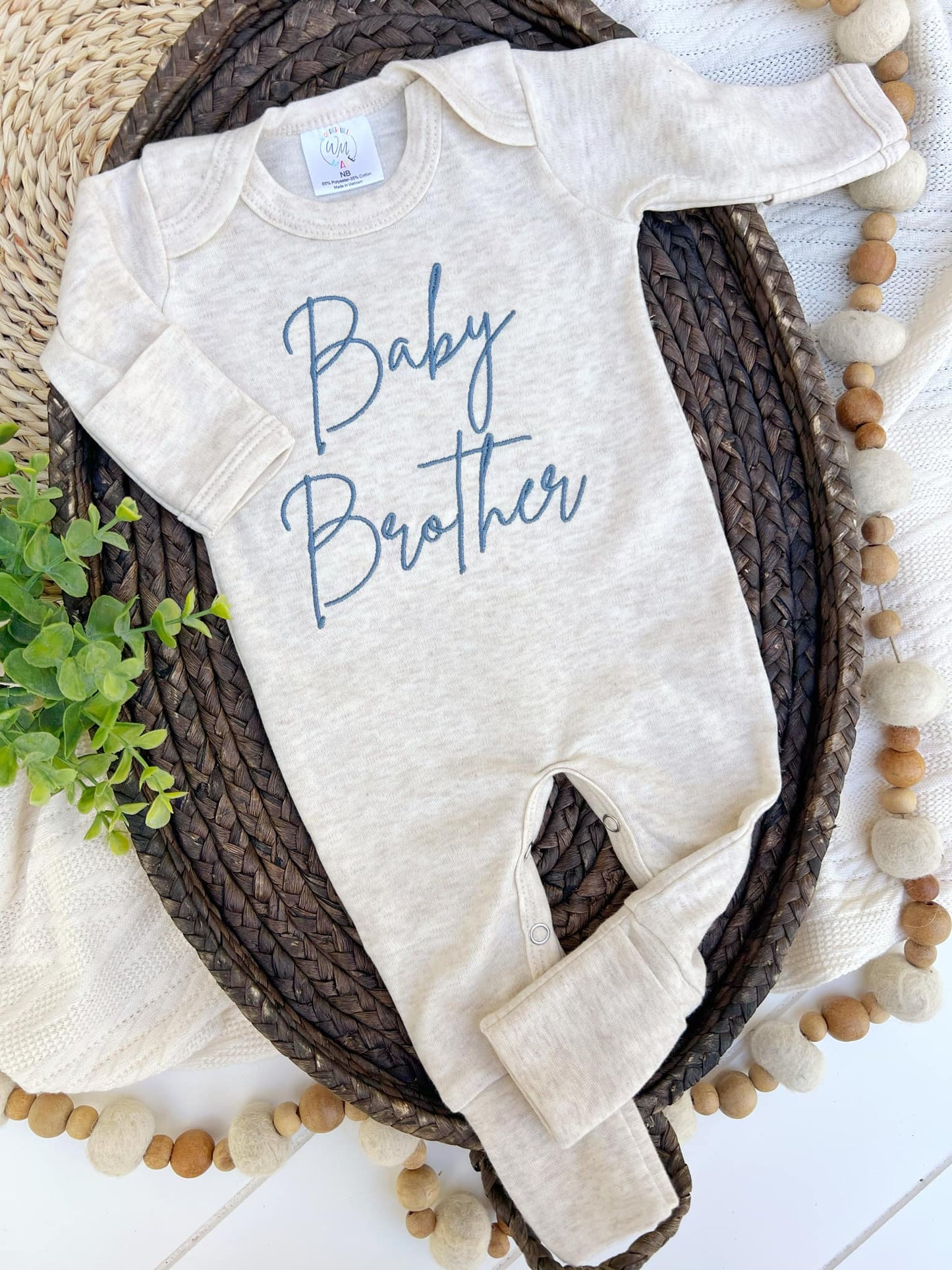 Baby Romper | Baby Brother Blue