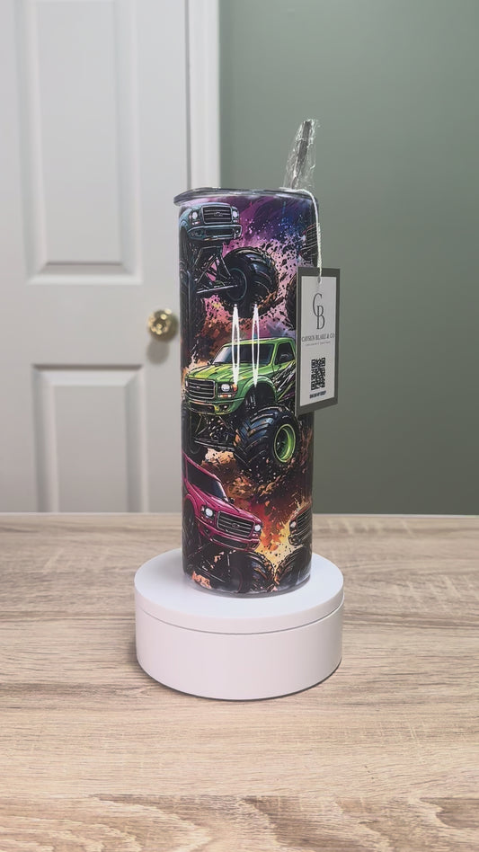 20oz Tumbler - Monster Trucks